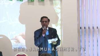 Raja Bashir poetry on Kashmir at Maqbool Bhat day in Rochdale