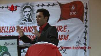 Tahseen Gilani paying tribute to Maqbool Butt day in Luton 12-02-2011