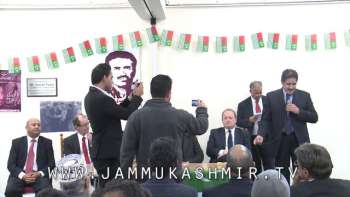 Cllr. Nazir Shah pays tributes to Maqbool Bhat in rochdale 2014