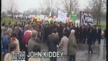 KRRC Record - Protest in London after Maqbool Butt-s Hanging - ITN Feb. 1984