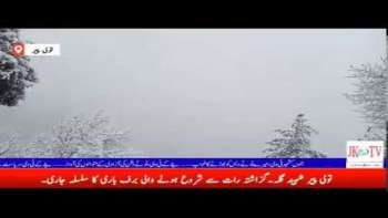 تولی پیر شہید گلہ۔گزاشتہ رات سے شروع ہونے والی برف باری کا سلسلہ جاری۔